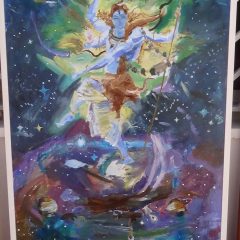 Shiva danzando en el cosmos